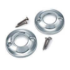 [GRISMC-04108] SOPORTE METAL CROMADO BARRA BAÑO (Flange) 3/4 in