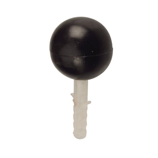 [CYATPP-07778] TOPE PUERTA PLASTICO ESFERICO  Negro