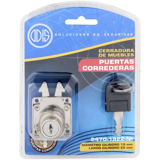 [FERCMU-0002] CERRADURA DE MUEBLES PUERTA CORREDERA #1922 | ODIS