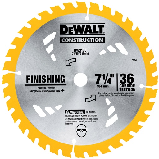 [DISDSP-781] HOJA SIERRA CIRCULAR P/MADERA 7 1/4 X 36DTE [DWA03090]