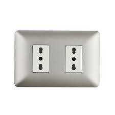 [FERIEP-0010] INTERRUPTOR EMB. DOBLE 10-16A Champagne