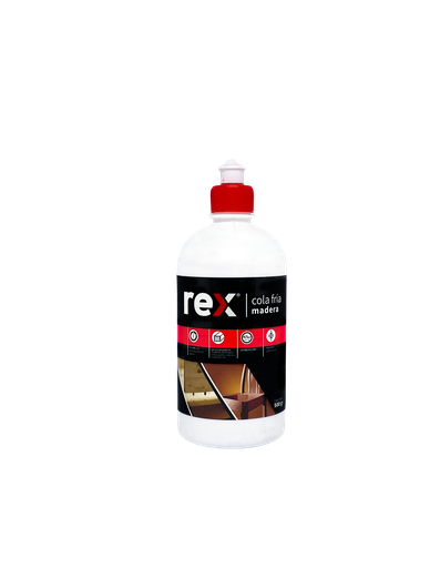 [REX-0018] Rex Cola Fría Madera, Frasco Dosif. 500 gr 
