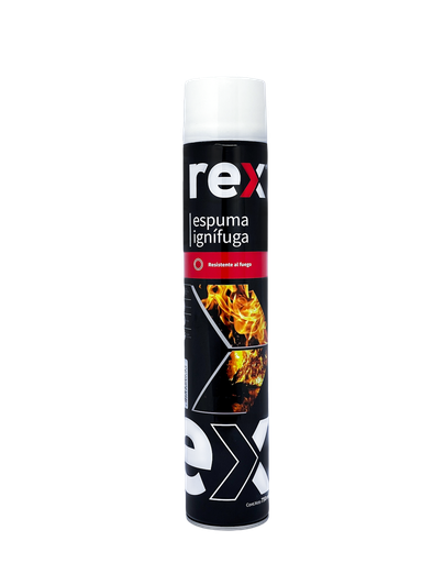 [REX-0050] Rex Espuma PU Ignifuga. c/aplic, Tarro 750 ml 