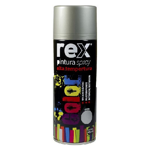 [REX-0077] Rex Pintura Spray General, Aluminio, 400 ml