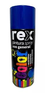 [REX-0088] Rex Pintura Spray Metalico, Azul, 400 ml