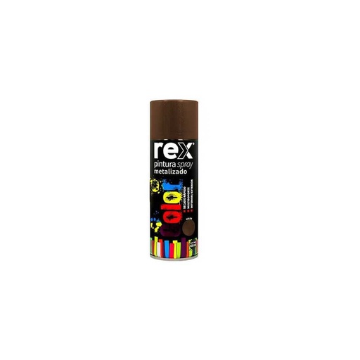 [REX-0089] Rex Pintura Spray Metalico, Bronce, 400 ml