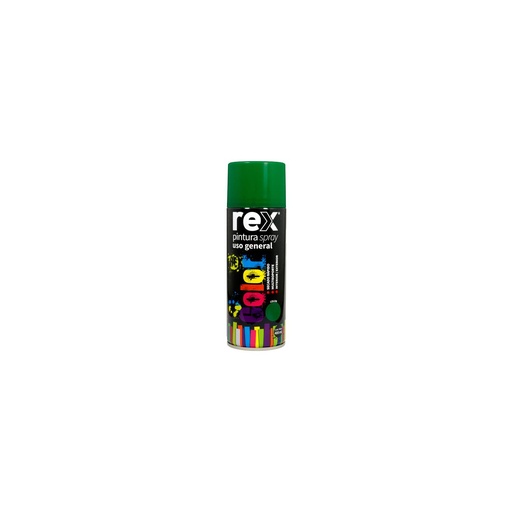 [REX-0095] Rex Pintura Spray Metalico, Verde, 400 ml