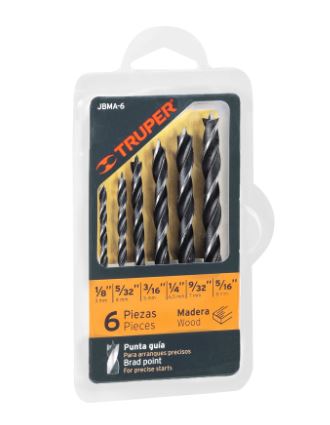 [FERJUE-9650] JUEGO BROCAS MADERA  | TRUPER