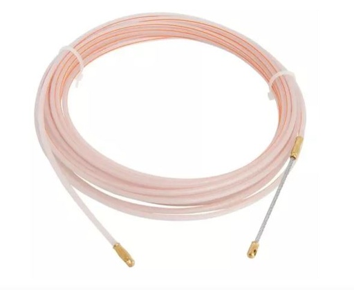 [MELLEL-0009] LAUCHA DE ACERO CON FUNDA TRANSPARENTE 4MM 30M
