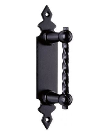 [FECEAR-4612] Manilla Escudo Negro Liso 19 × 3 cm