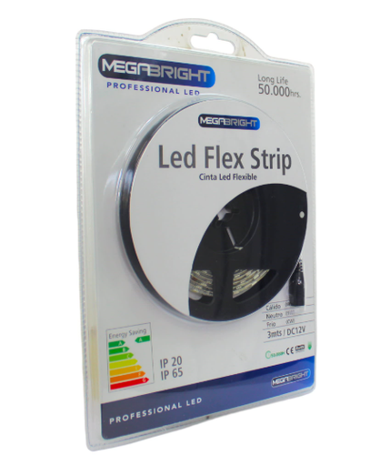 [MELLSA-0117] CINTA LED FLEXIBLE IP65 4W3M 12V6500K DRIVER