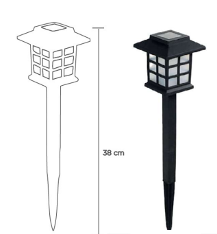 [MELLSA-0136] 2 UND ESTACA SOLAR LED LANTEM | MEGABRIGHT